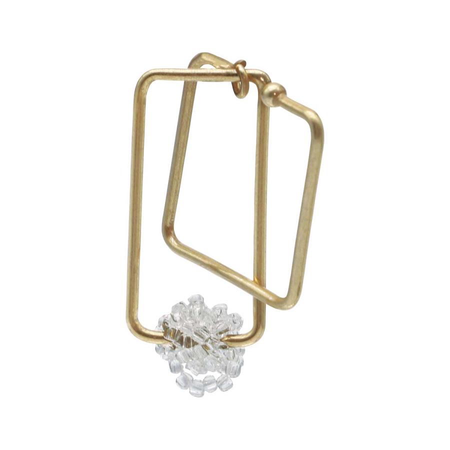 手作りアクセサリー アデペシュ a.depeche sui earcuff square ハンドメイド イヤーカフ スクエア 長方形 ゴールド | 