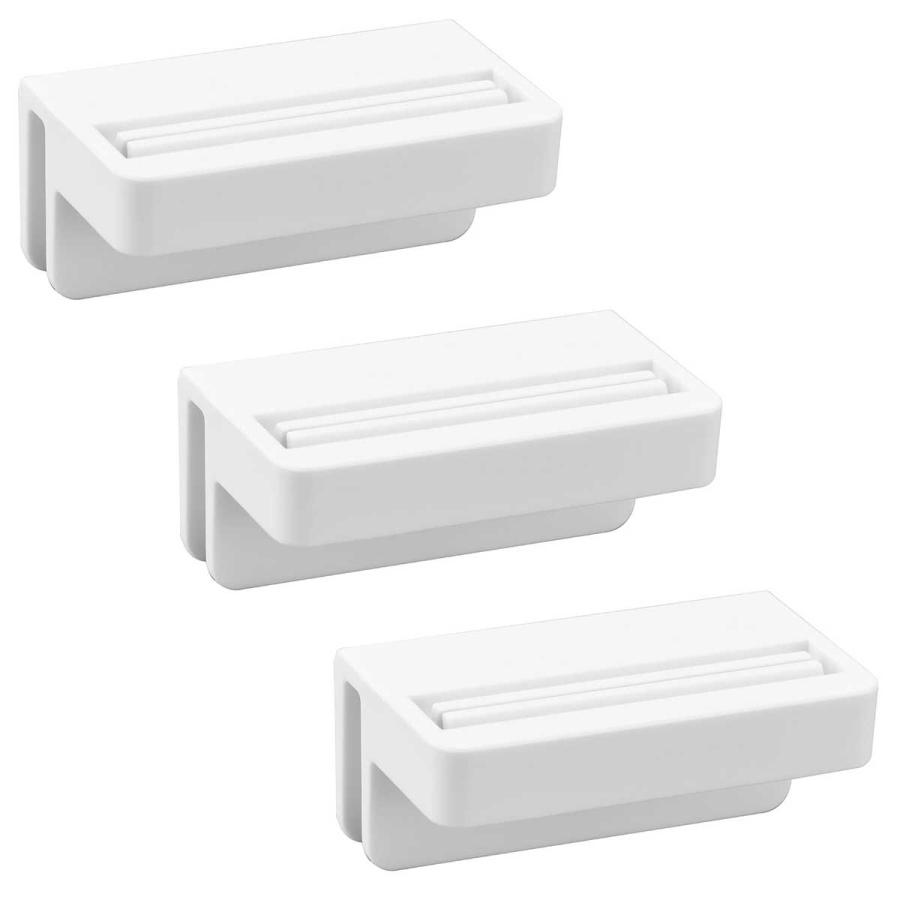 薬味チューブホルダー 山崎実業 正規品 tower タワー 引っ掛け絞れる薬味チューブホルダー 3個組 冷蔵庫内収納  10474 ホワイト | tower | 01