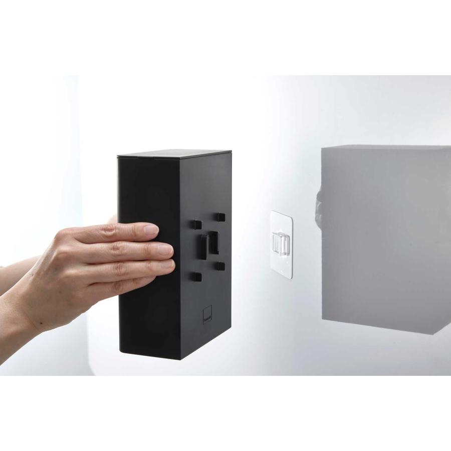 水切りネット収納 山崎実業 正規品 tower タワー フィルムフック水切りネットホルダー 水切りネット用ホルダー  10467 ブラック | tower | 07