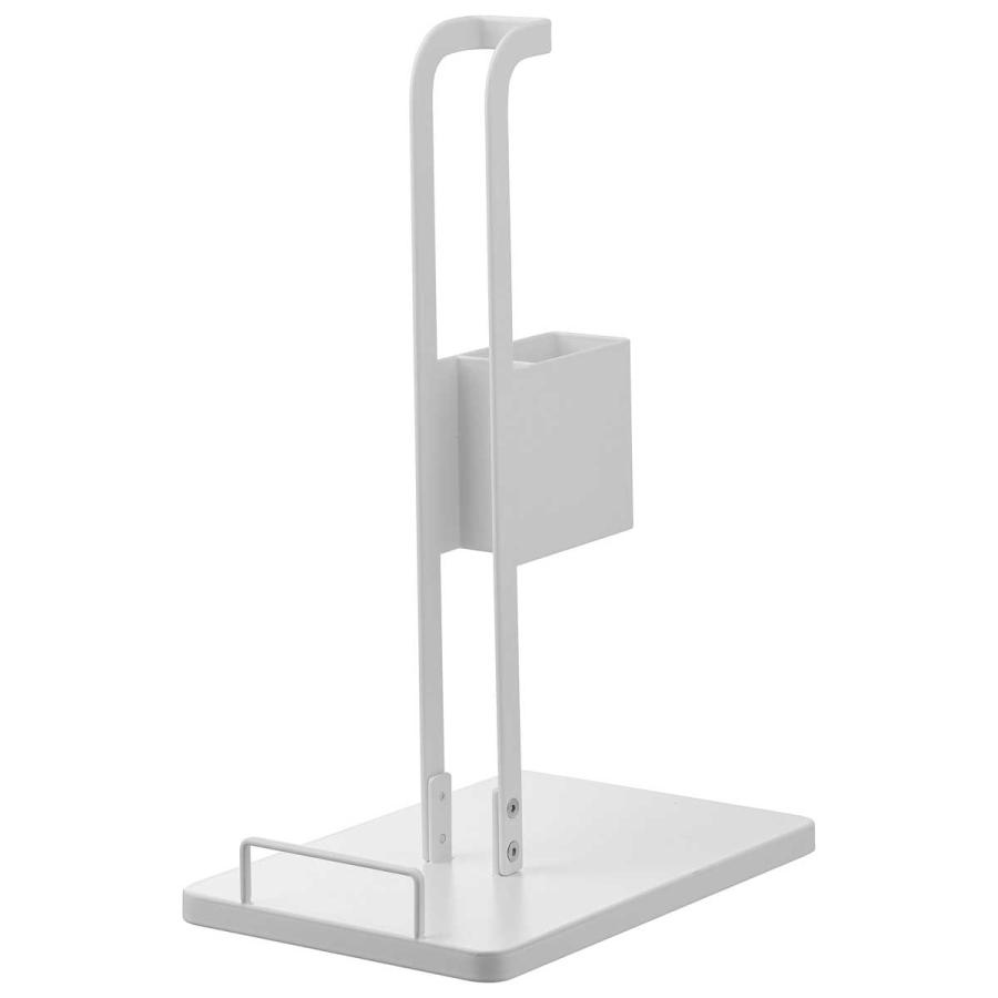 スティッククリーナースタンド 山崎実業 正規品 tower タワー スティッククリーナー紙パック&充電器収納スタンド 掃除機スタンド  10260 ホワイト | tower | 01