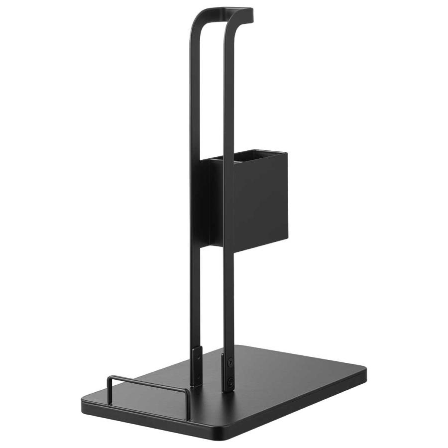 スティッククリーナースタンド 山崎実業 正規品 tower タワー スティッククリーナー紙パック&充電器収納スタンド 掃除機スタンド  10261 ブラック | tower | 01