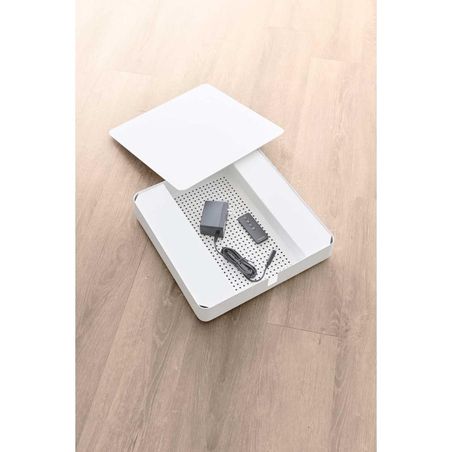 室内台車 山崎実業 正規品 tower タワー 収納付きスチール台車 部屋 インテリア  10350 ホワイト | tower | 07