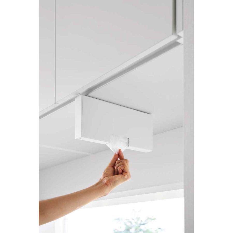 ポリ袋ストッカー 山崎実業 正規品 tower タワー 戸棚下ポリ袋収納ホルダー スリム M ポリ袋収納ケース  10250 ホワイト | tower | 03