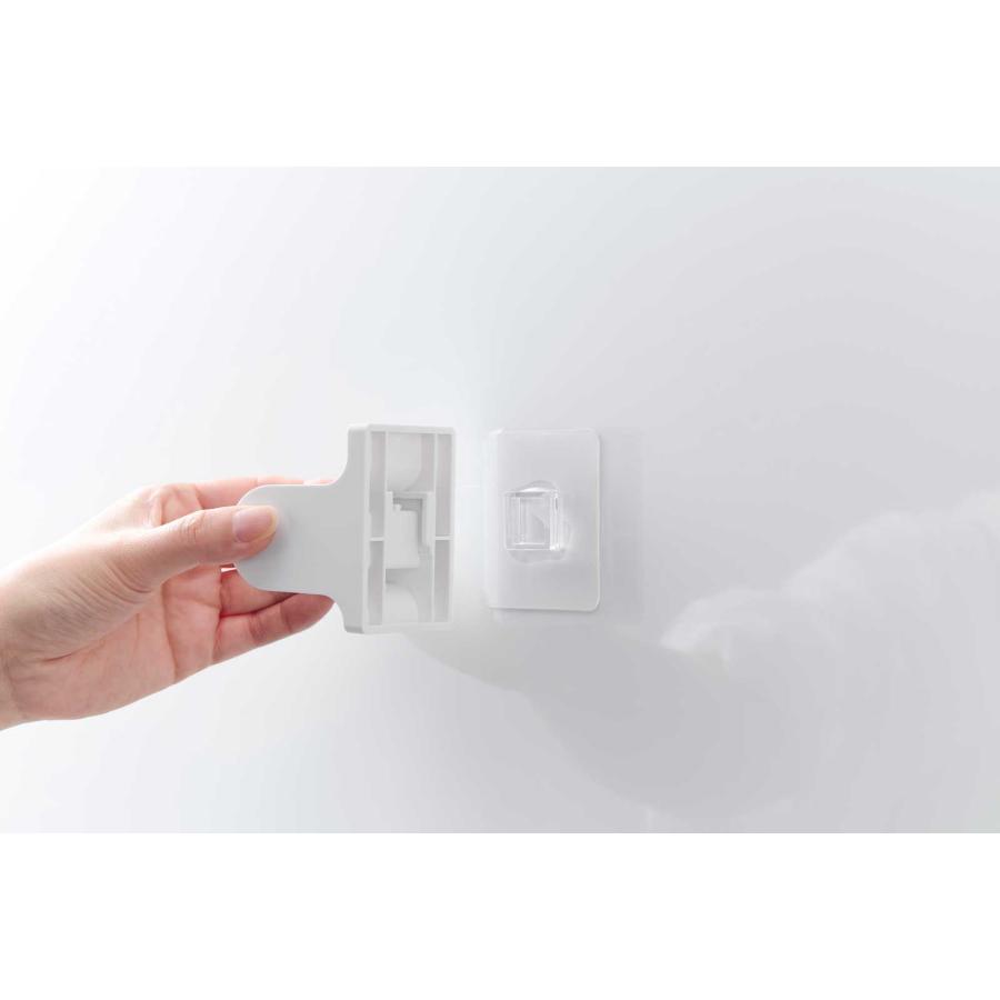 シャワーフック 山崎実業 正規品 tower タワー 角度が調節できるフィルムフックシャワーホルダー シャワーハンガー 掛具  10288 ホワイト | tower | 07