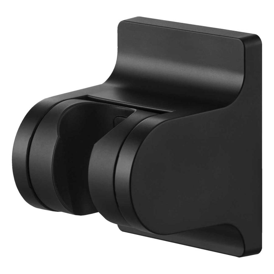 シャワーフック 山崎実業 正規品 tower タワー 角度が調節できるフィルムフックシャワーホルダー シャワーハンガー 掛具  10289 ブラック | tower | 01