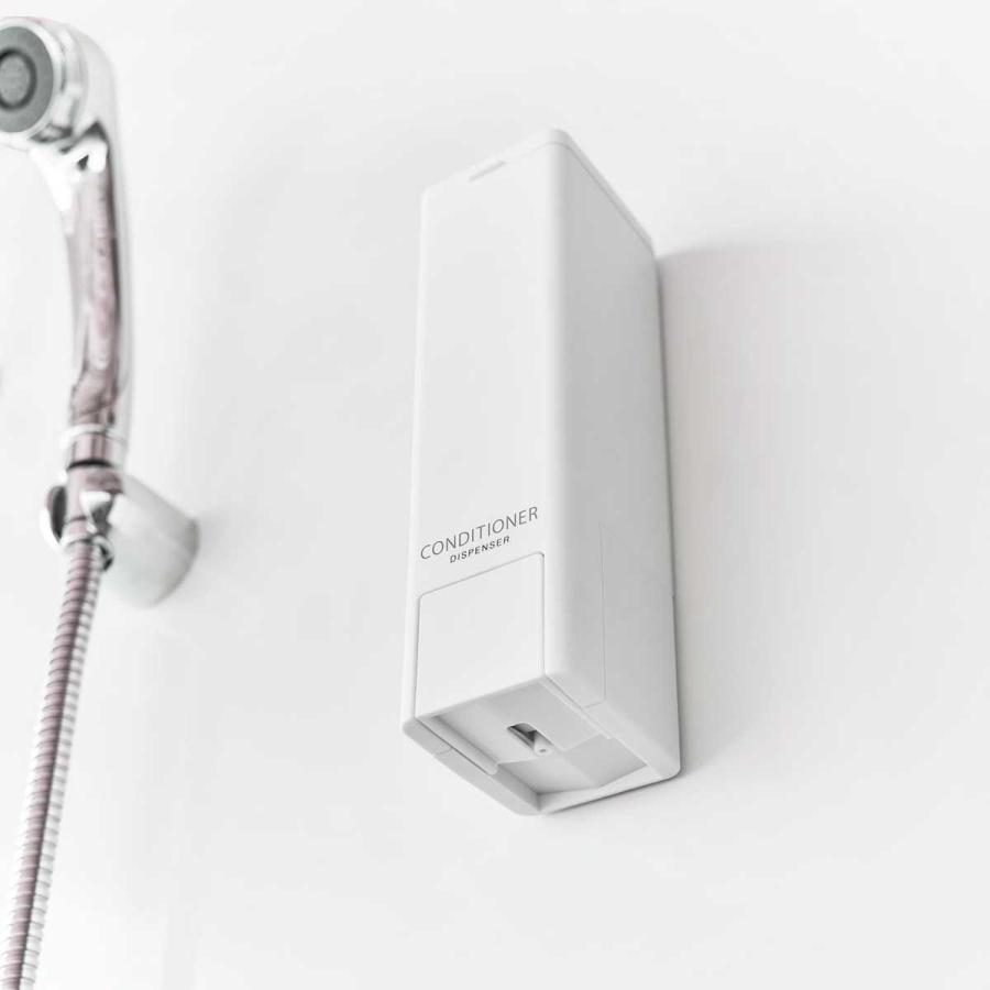 ソープディスペンサー 山崎実業 正規品 tower タワー 下から出るマグネットディスペンサー ソープボトル 詰め替え用ボトル  10292 コンディショナー ホワイト | tower | 04