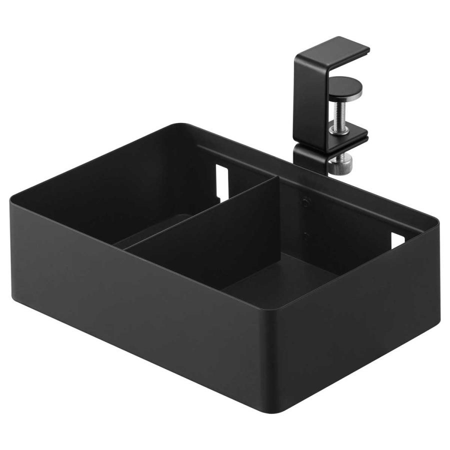 デスク収納ラック 山崎実業 正規品 tower タワー テーブル横回転収納ラック 仕切り付き デスクトレー テーブル収納  10366 ブラック | tower | 01