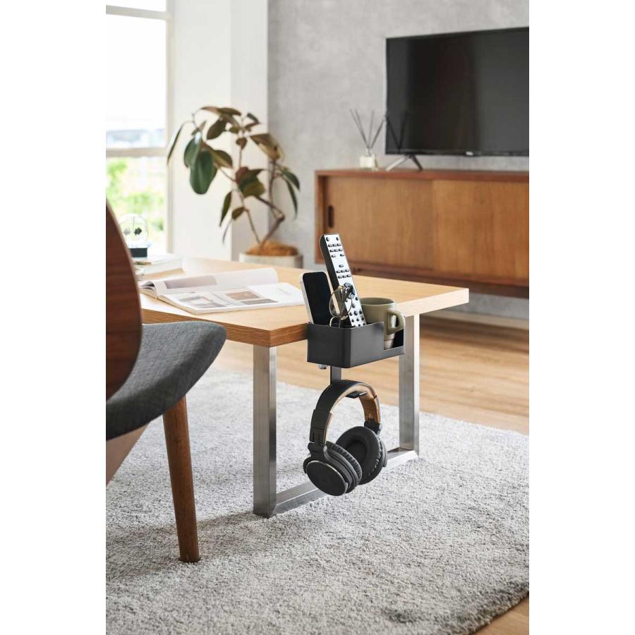 デスク収納ラック 山崎実業 正規品 tower タワー テーブル横マルチラック デスクトレー テーブル収納  10368 ブラック | tower | 03