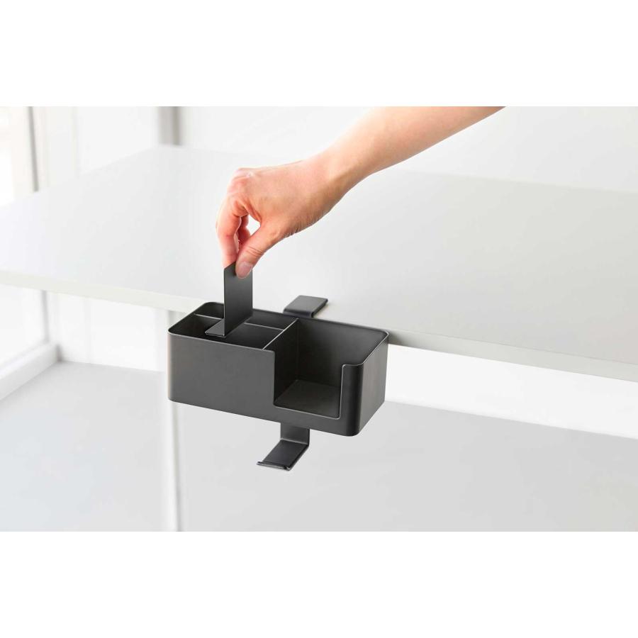 デスク収納ラック 山崎実業 正規品 tower タワー テーブル横マルチラック デスクトレー テーブル収納  10368 ブラック | tower | 06