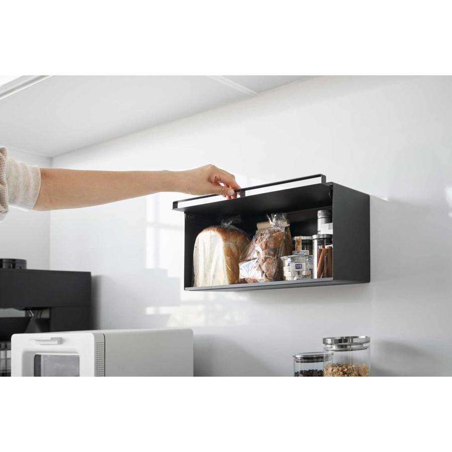 ブレッドケース 山崎実業 正規品 tower タワー マグネットブレッドケース ブレッドボックス パンケース  10259 ブラック | tower | 05