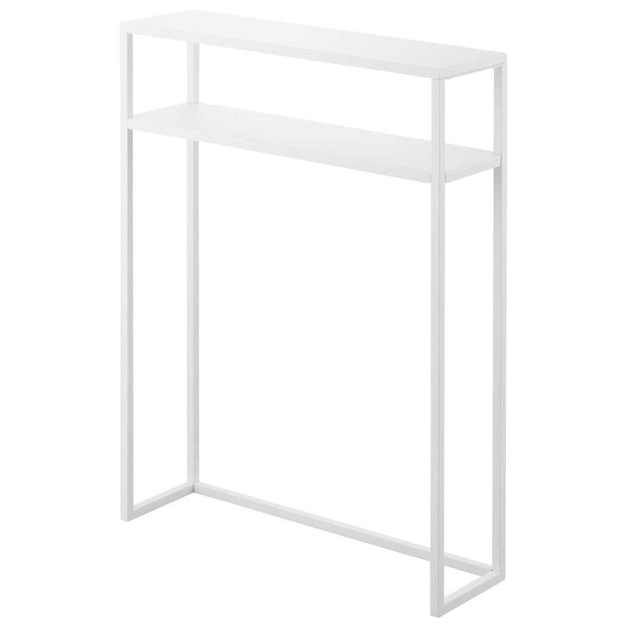 コンソールテーブル 山崎実業 正規品 tower タワー 棚付きコンソールテーブル ディスプレイテーブル 飾り棚  10393 ホワイト | tower | 01
