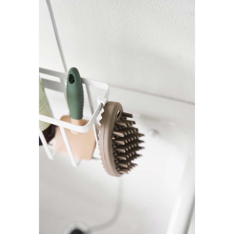 スロップシンク周り収納 山崎実業 正規品 tower タワー 蛇口にひっかける収納ラック 深型シンク 多目的シンク  10310 ホワイト | tower | 04