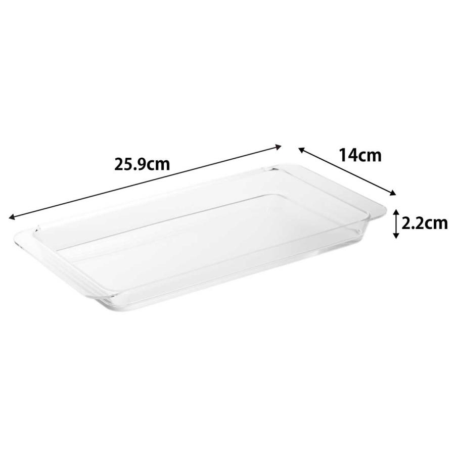 調理トレー 山崎実業 正規品 tower タワー 電子レンジ対応連結できる洗いやすい下ごしらえ調理トレー 浅型 2個組 バット 調理器具  10336 クリア | tower | 06