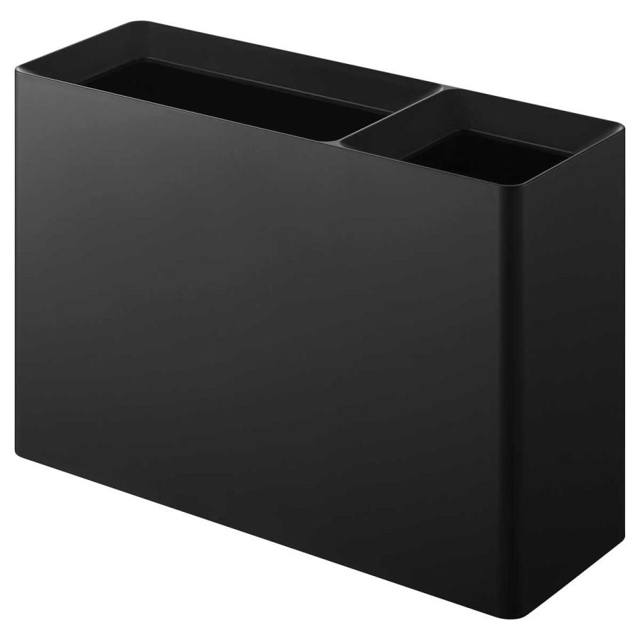 分別ゴミ箱 山崎実業 正規品 tower タワー スーパー・コンビニ弁当がそのまま入る分別ダストボックス ダストボックス ごみ箱  10355 ブラック | tower | 01