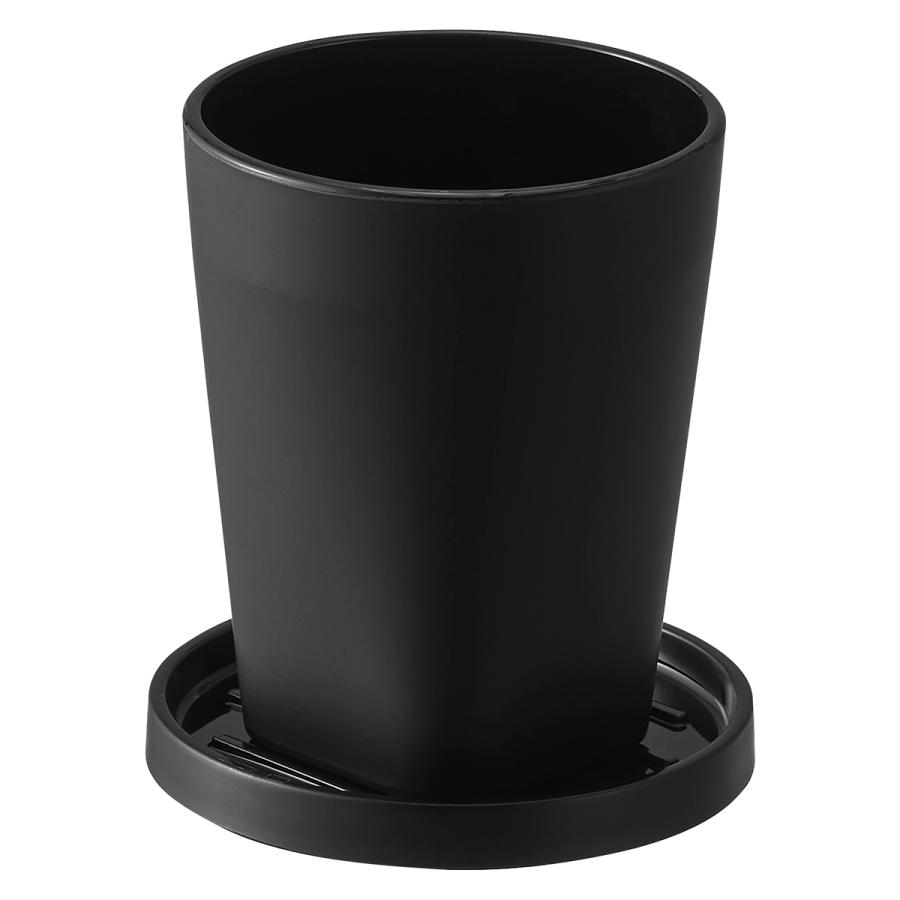 タンブラー 山崎実業 正規品 tower タワー タンブラー＆スタンキャップ グラス コップ  10818 ブラック | tower | 01