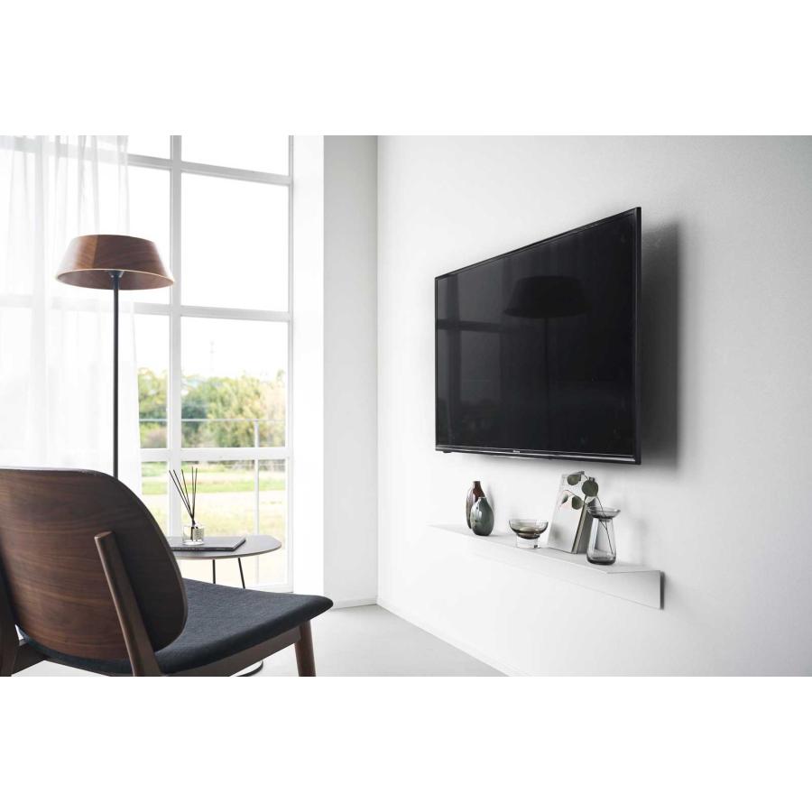 テレビ壁掛け金具 山崎実業 正規品 smart スマート 壁付けテレビホルダー 壁掛けテレビ  10495 ブラック | 山崎実業 | 02