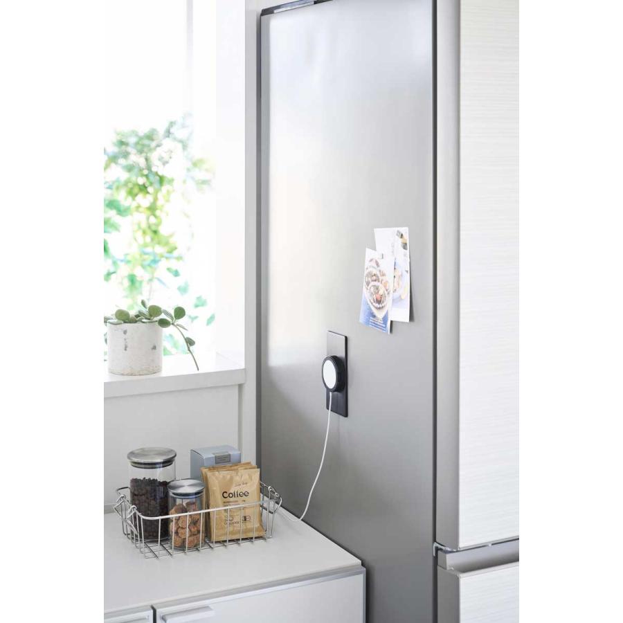 スマホ充電ホルダー 山崎実業 正規品 tower タワー マグネットスマートフォン充電ホルダー ワイヤレス充電器対応  10087 ブラック | tower | 02