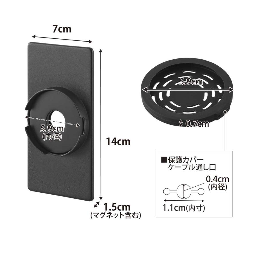 スマホ充電ホルダー 山崎実業 正規品 tower タワー マグネットスマートフォン充電ホルダー ワイヤレス充電器対応  10087 ブラック | tower | 07