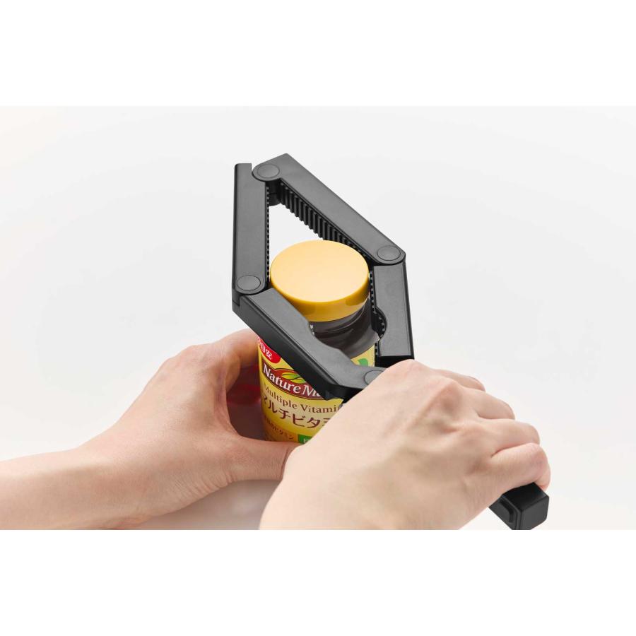 キャップオープナー 山崎実業 正規品 tower タワー 軽い力で開けられるマグネットキャップオープナー 便利グッズ  10431 ブラック | tower | 05