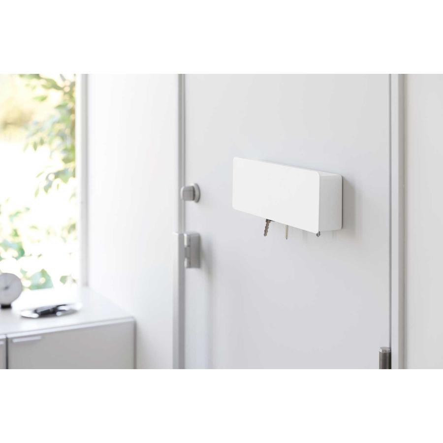 キーフック 山崎実業 正規品 tower タワー マグネットキーフック ロング キーボックス キーケース  10342 ホワイト | tower | 02