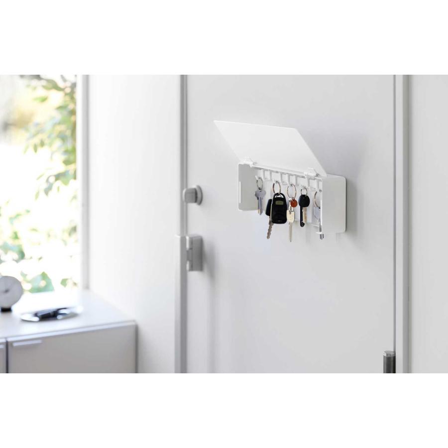 キーフック 山崎実業 正規品 tower タワー マグネットキーフック ロング キーボックス キーケース  10342 ホワイト | tower | 03