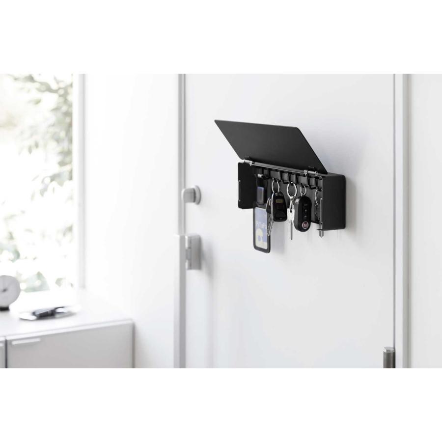 キーフック 山崎実業 正規品 tower タワー マグネットキーフック ロング キーボックス キーケース  10343 ブラック | tower | 04