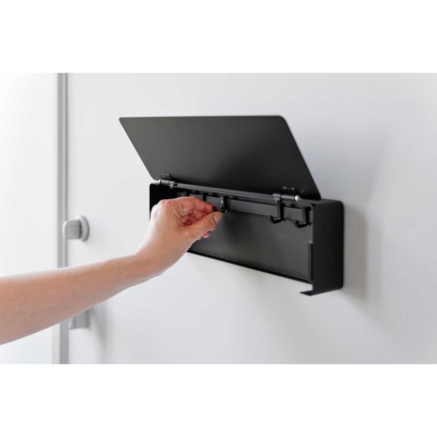 キーフック 山崎実業 正規品 tower タワー マグネットキーフック ロング キーボックス キーケース  10343 ブラック | tower | 06