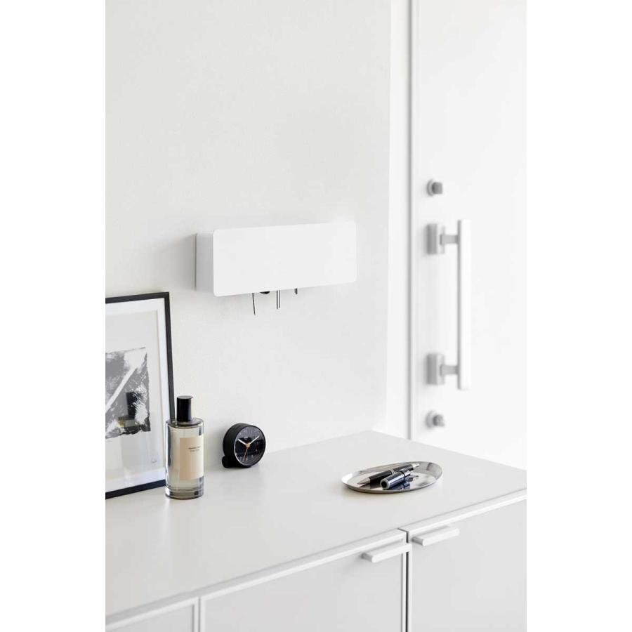 キーフック 山崎実業 正規品 tower タワー 壁付けキーフック ロング キーボックス キーケース  10344 ホワイト | tower | 02