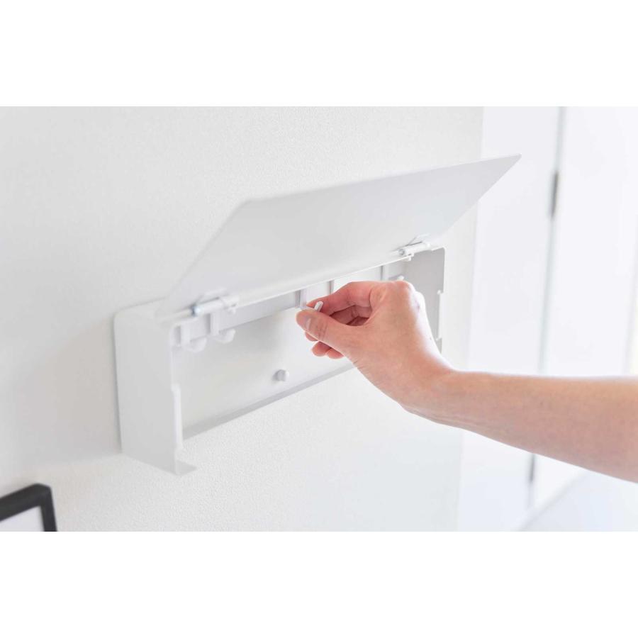 キーフック 山崎実業 正規品 tower タワー 壁付けキーフック ロング キーボックス キーケース  10344 ホワイト | tower | 06