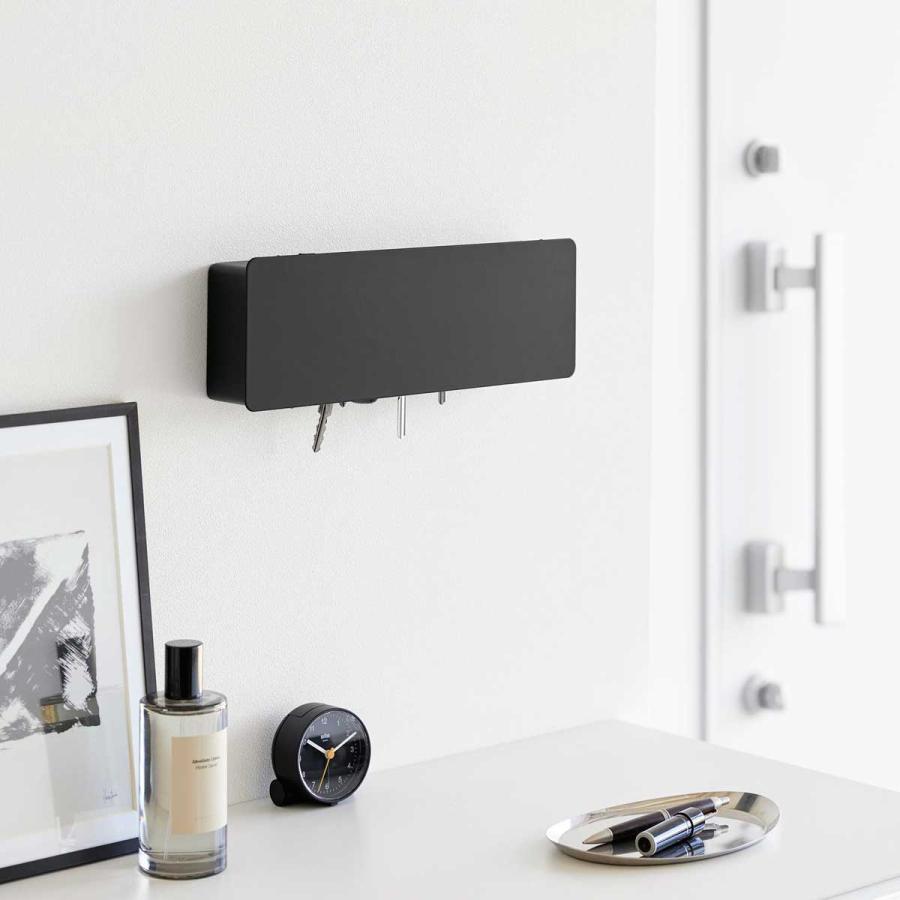 キーフック 山崎実業 正規品 tower タワー 壁付けキーフック ロング キーボックス キーケース  10345 ブラック | tower