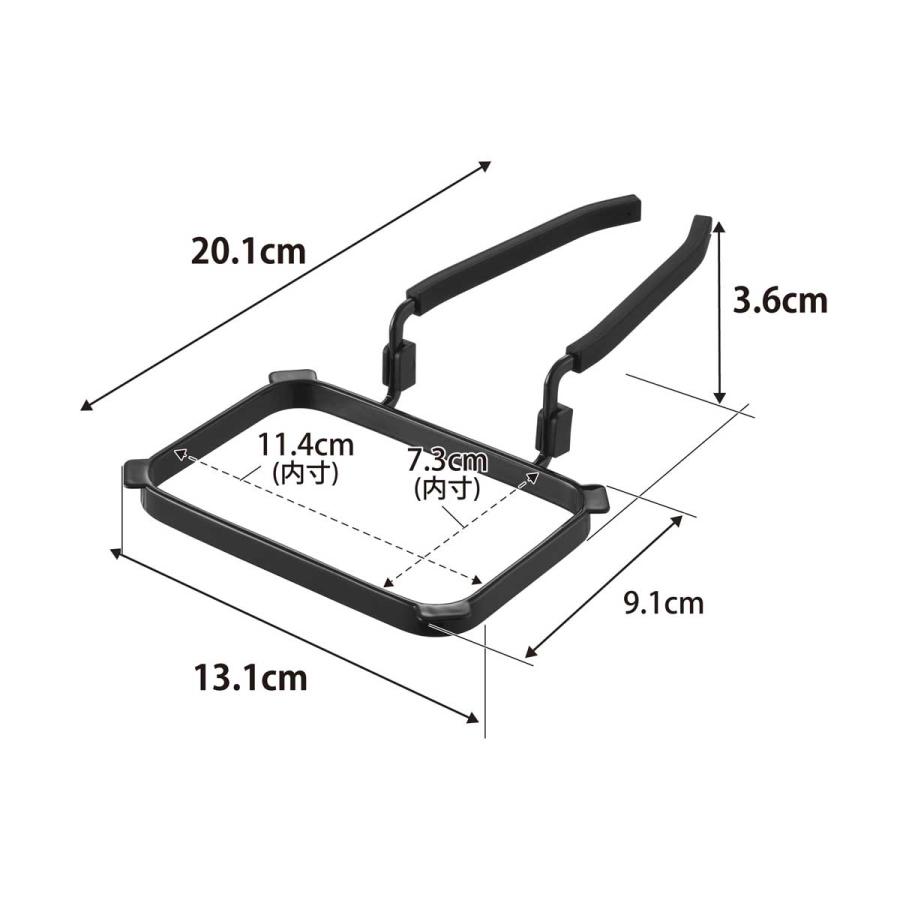水切りネットホルダー 山崎実業 正規品 tower タワー 蛇口にかける水切りネットホルダー 三角コーナー  10516 ブラック | tower | 05