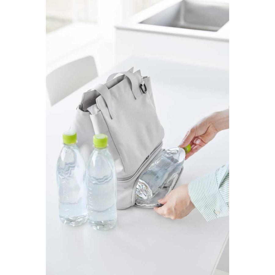 ランチバッグ 山崎実業 正規品 tower タワー セパレートできる横からパッとランチバッグ 保冷バッグ  10727 ライトグレー | tower | 05