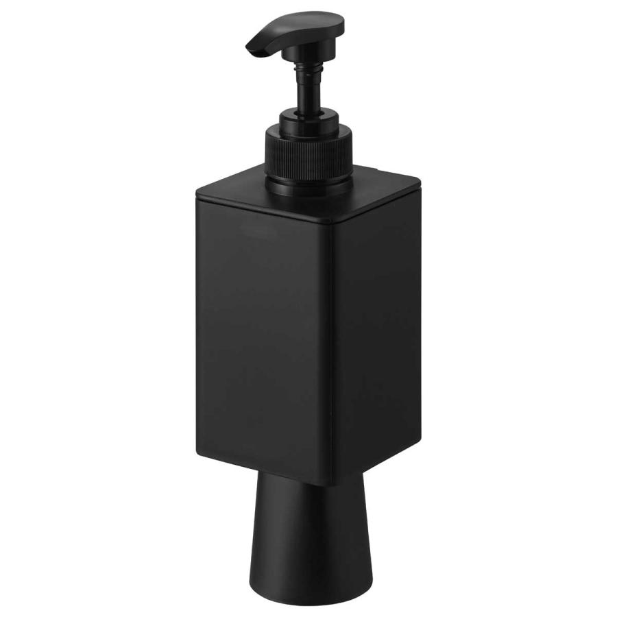 マウスウォッシュ容器 山崎実業 正規品 tower タワー フィルムフックマウスウォッシュディスペンサー＆ミニタンブラー 詰め替え容器  10540 ブラック | tower | 01