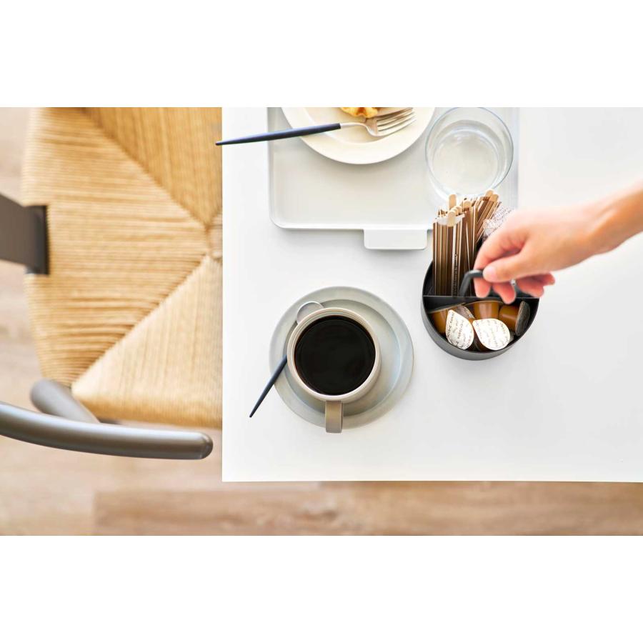 シュガー＆ミルクケース 山崎実業 正規品 tower タワー シュガー＆ミルクオーガナイザー おしゃれ  10808 ブラック | tower | 04