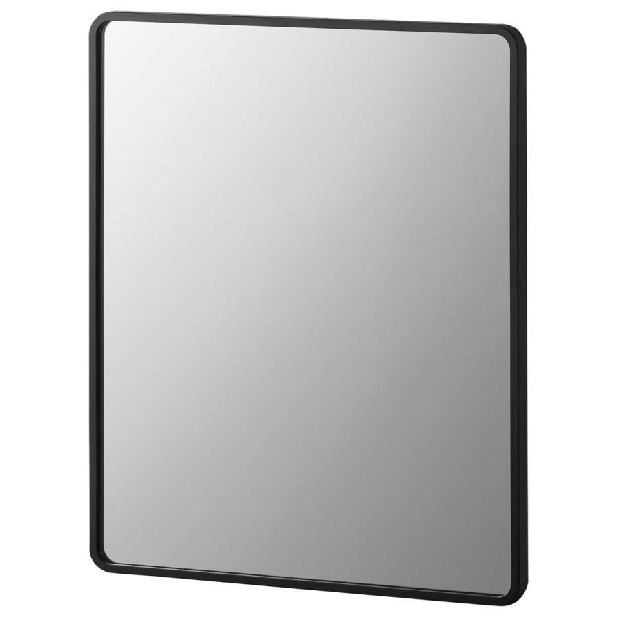 浴室くもり止めミラー 山崎実業 正規品 tower タワー マグネットバスルーム樹脂ミラー 角型 プラスチックミラー  10303 ブラック | tower | 01