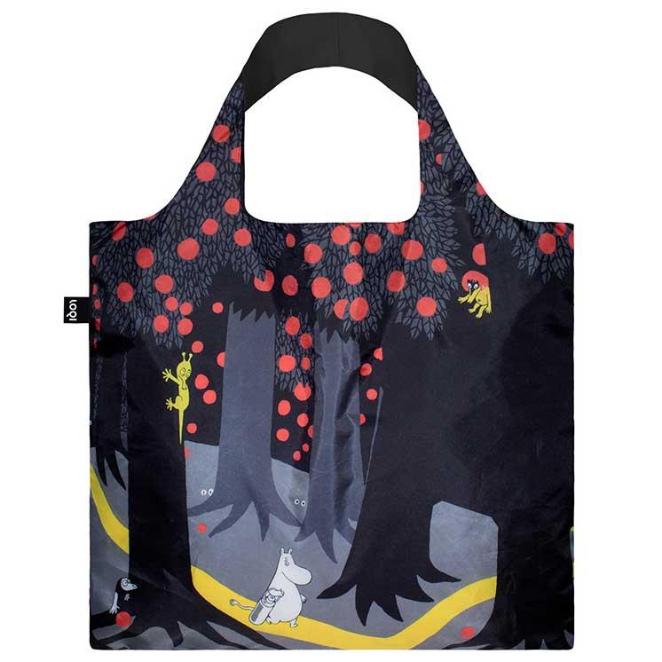 折りたたみトート エコバッグ 正規品 LOQI ローキー Recycled Bag トートバッグ ポーチ付き MOOMIN/FOREST ムーミン/フォレスト | LOQI