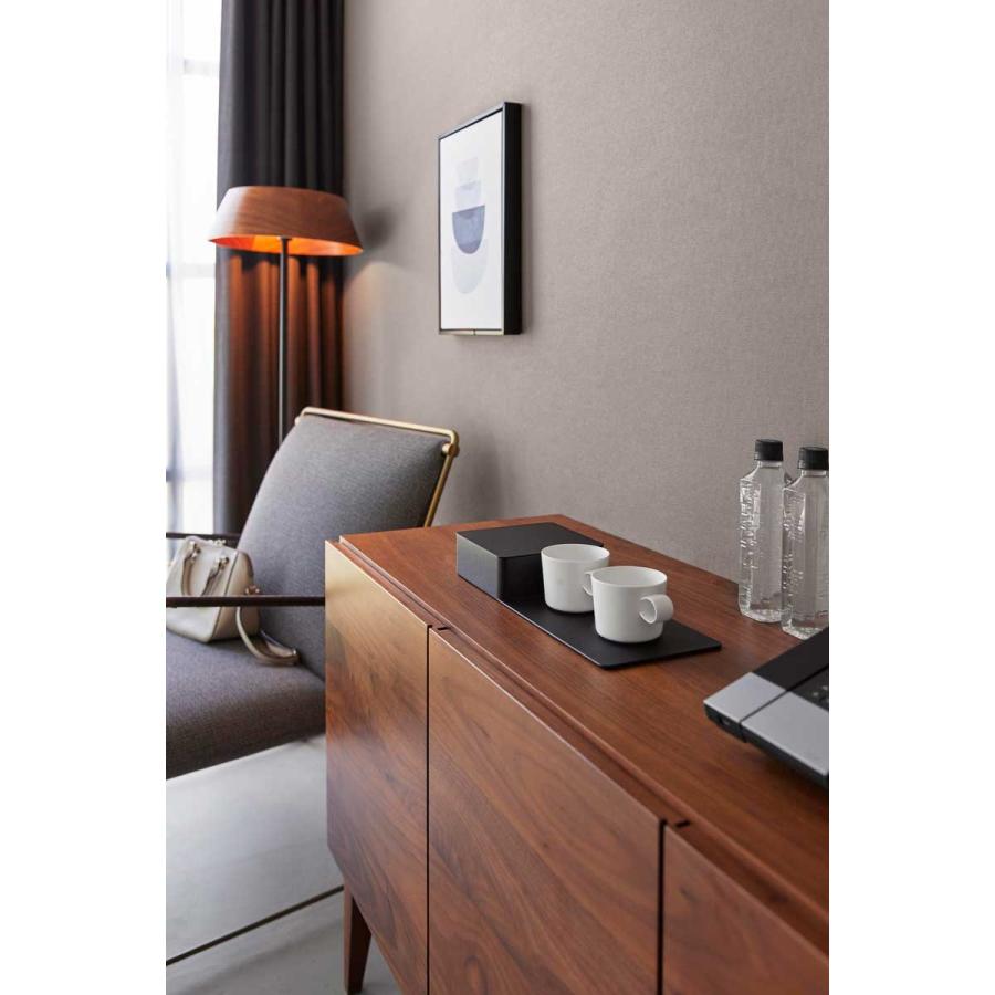 ホテルライク 山崎実業 正規品 tower タワー 収納ボックス付きトレー ラグジュアリー  10796 ブラック | tower | 02