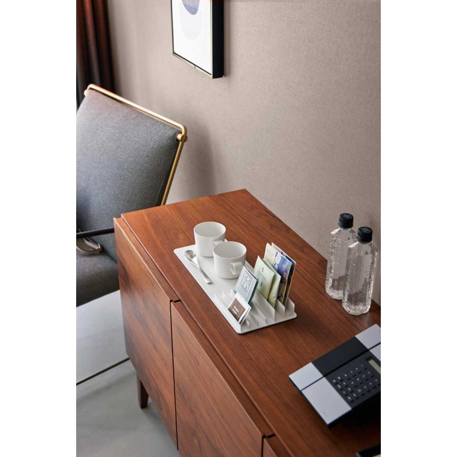 ホテルライク 山崎実業 正規品 tower タワー 収納スタンド付きトレー ラグジュアリー  10797 ホワイト | tower | 03