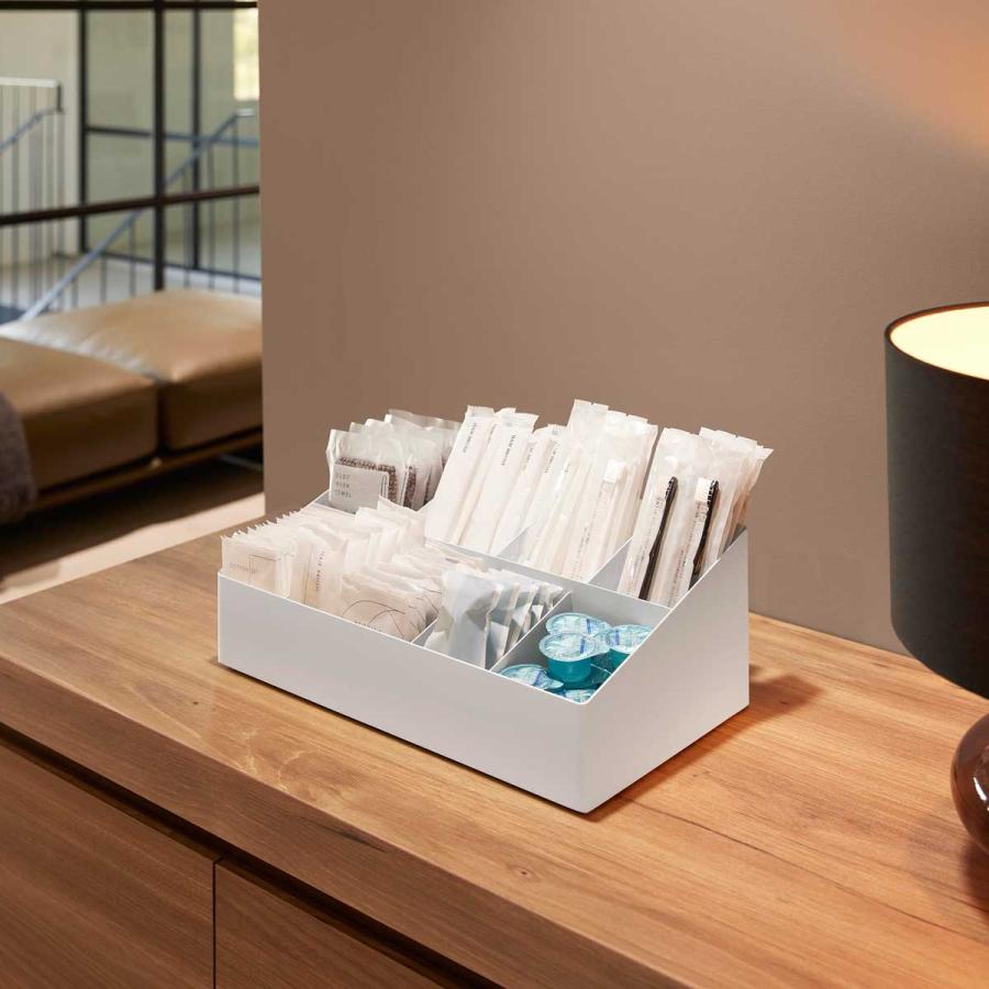 ホテルライク 山崎実業 正規品 tower タワー アメニティバーボックス ラグジュアリー  10773 ホワイト | tower