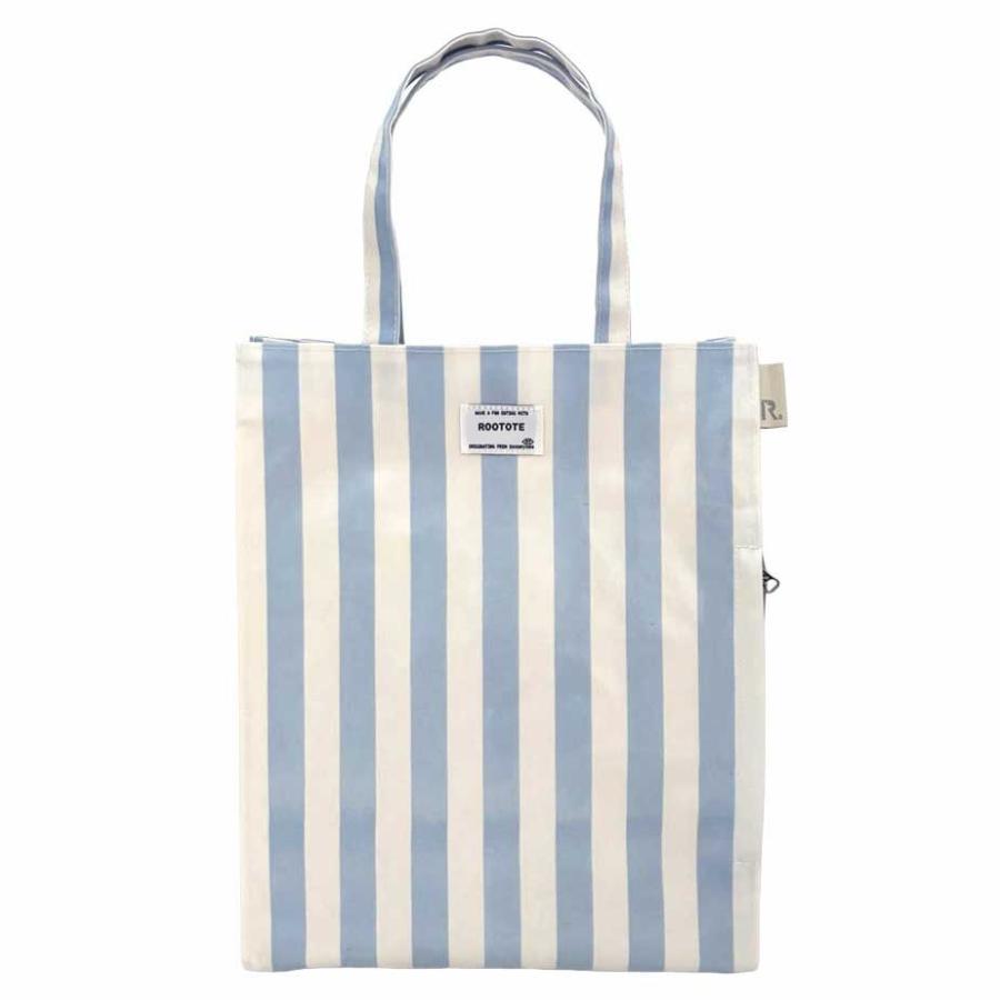 2026新作 トートバッグ 正規品 ROOTOTE ルートート EU.アーキャトル.ラミネート-W トート バッグ A-quatre 3529 サックス・ホワイト | ROOTOTE