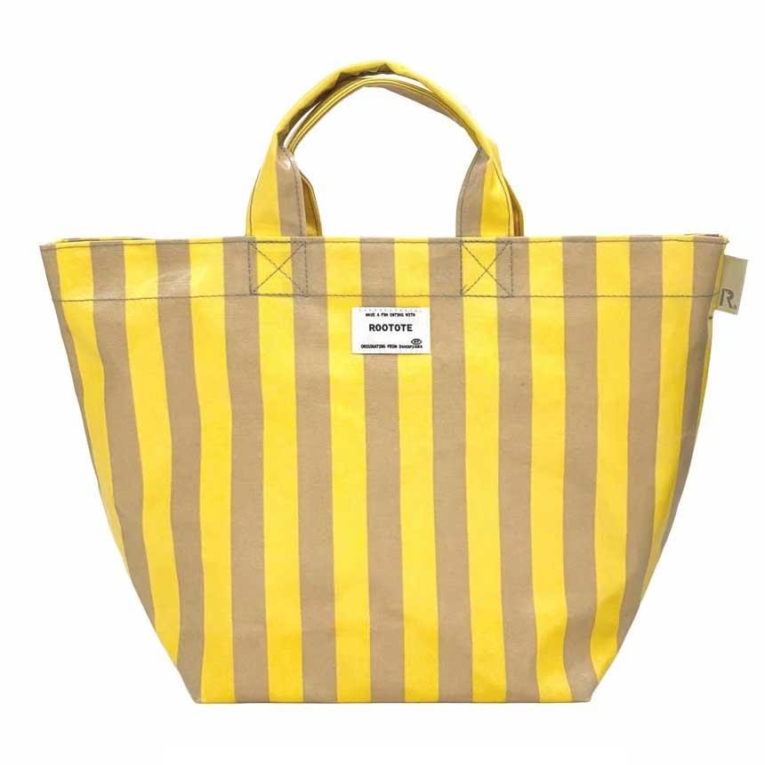 2026新作 トートバッグ 正規品 ROOTOTE ルートート EU.デリ.ラミネート-W トート バッグ DELI 3531 イエロー・ベージュ | ROOTOTE