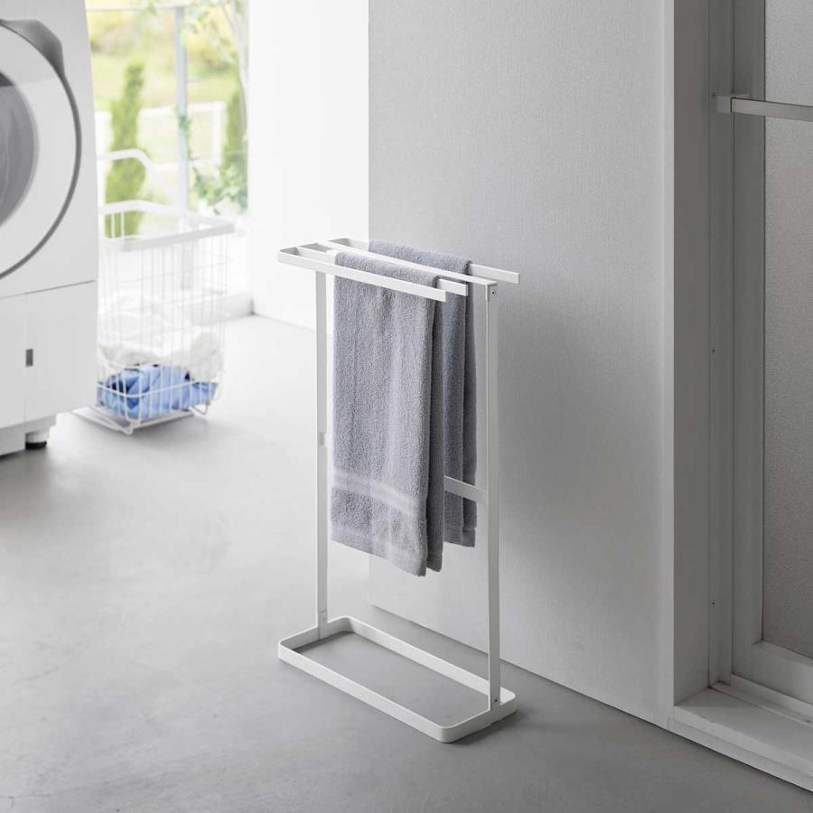 タオルハンガー 山崎実業 正規品 tower タワー 横から掛けられるタオルハンガー タオルラック タオル掛け  10549 ホワイト | tower