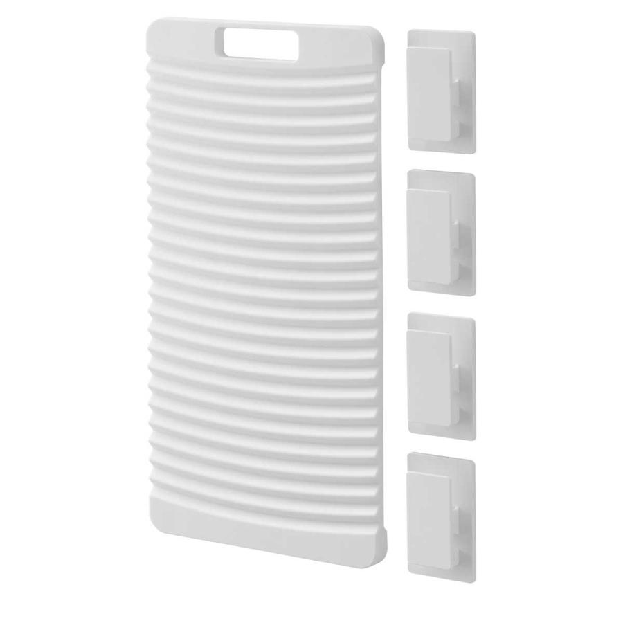 洗濯板 山崎実業 正規品 tower タワー マグネット洗濯板&クリップ 手洗い  10553 ホワイト | tower | 01