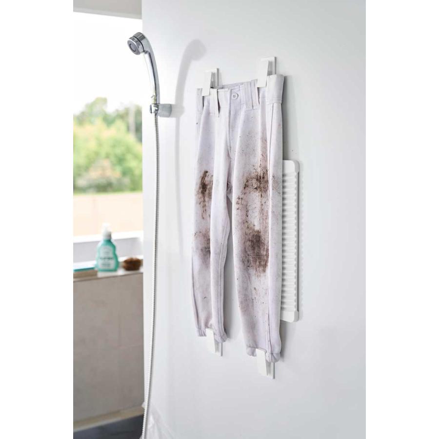 洗濯板 山崎実業 正規品 tower タワー マグネット洗濯板&クリップ 手洗い  10553 ホワイト | tower | 04