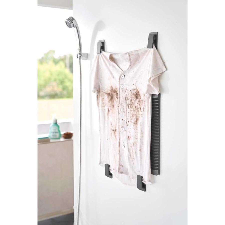 洗濯板 山崎実業 正規品 tower タワー マグネット洗濯板&クリップ 手洗い  10554 ブラック | tower | 03