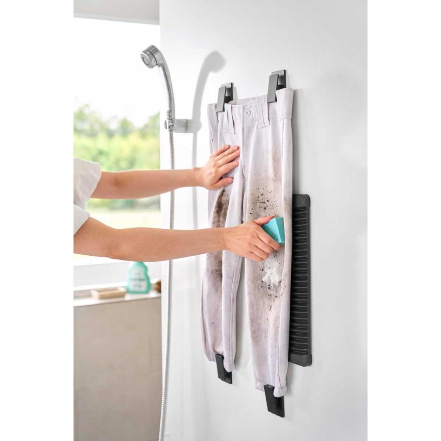 洗濯板 山崎実業 正規品 tower タワー マグネット洗濯板&クリップ 手洗い  10554 ブラック | tower | 05