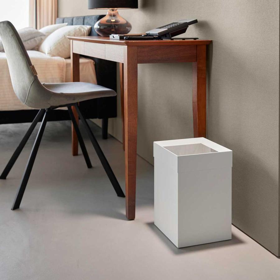 ゴミ箱 山崎実業 正規品 tower タワー トラッシュカン 角型 14L ダストボックス ごみ箱  10592 ホワイト | tower