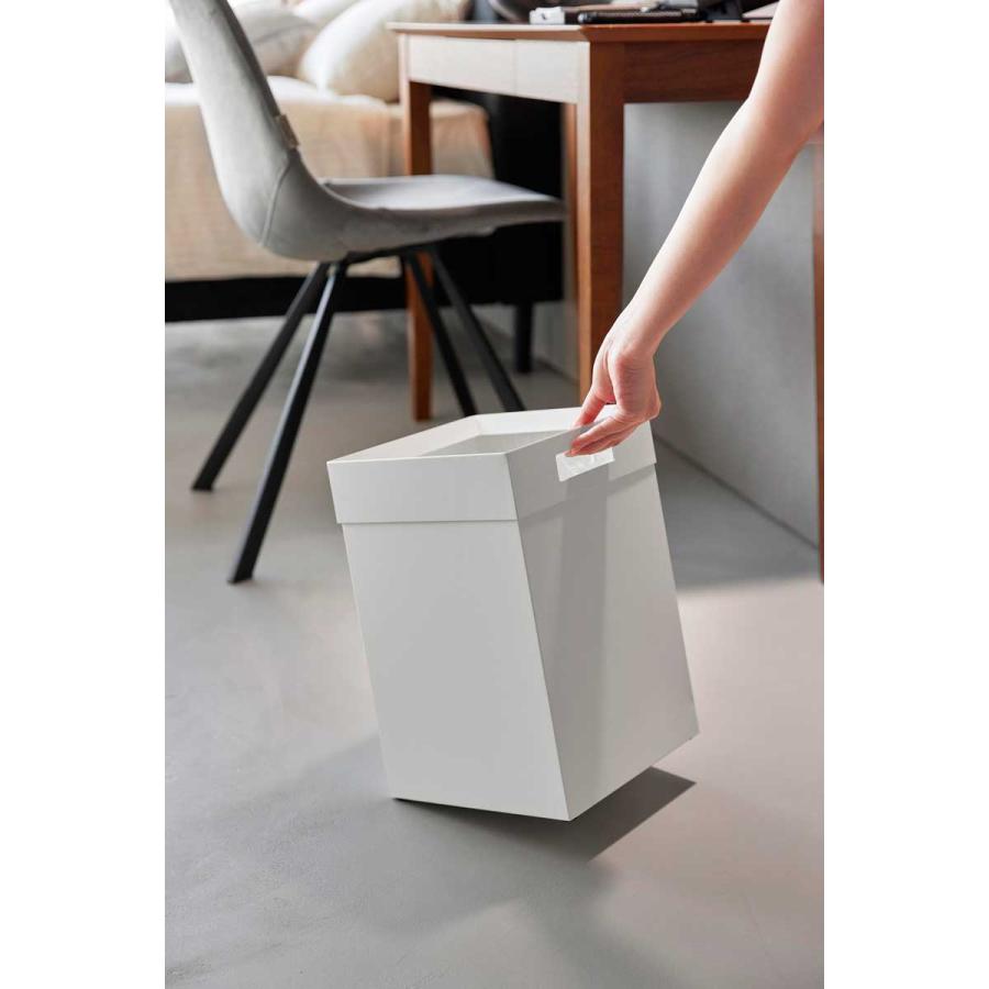 ゴミ箱 山崎実業 正規品 tower タワー トラッシュカン 角型 14L ダストボックス ごみ箱  10592 ホワイト | tower | 02
