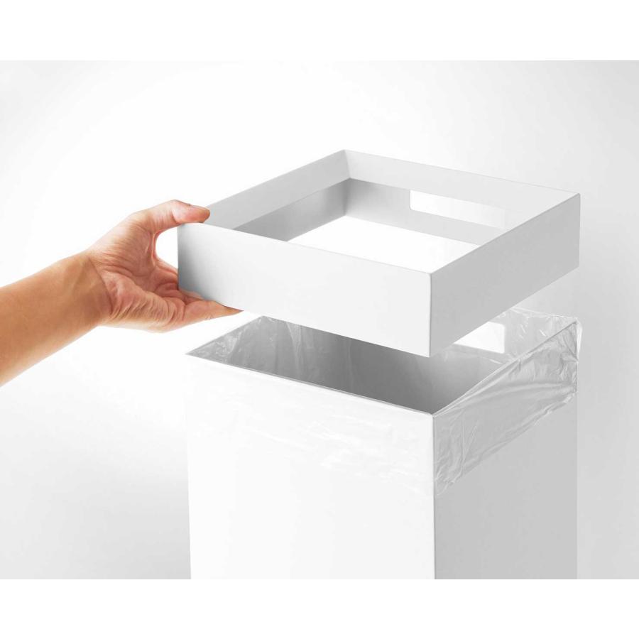 ゴミ箱 山崎実業 正規品 tower タワー トラッシュカン 角型 14L ダストボックス ごみ箱  10592 ホワイト | tower | 06