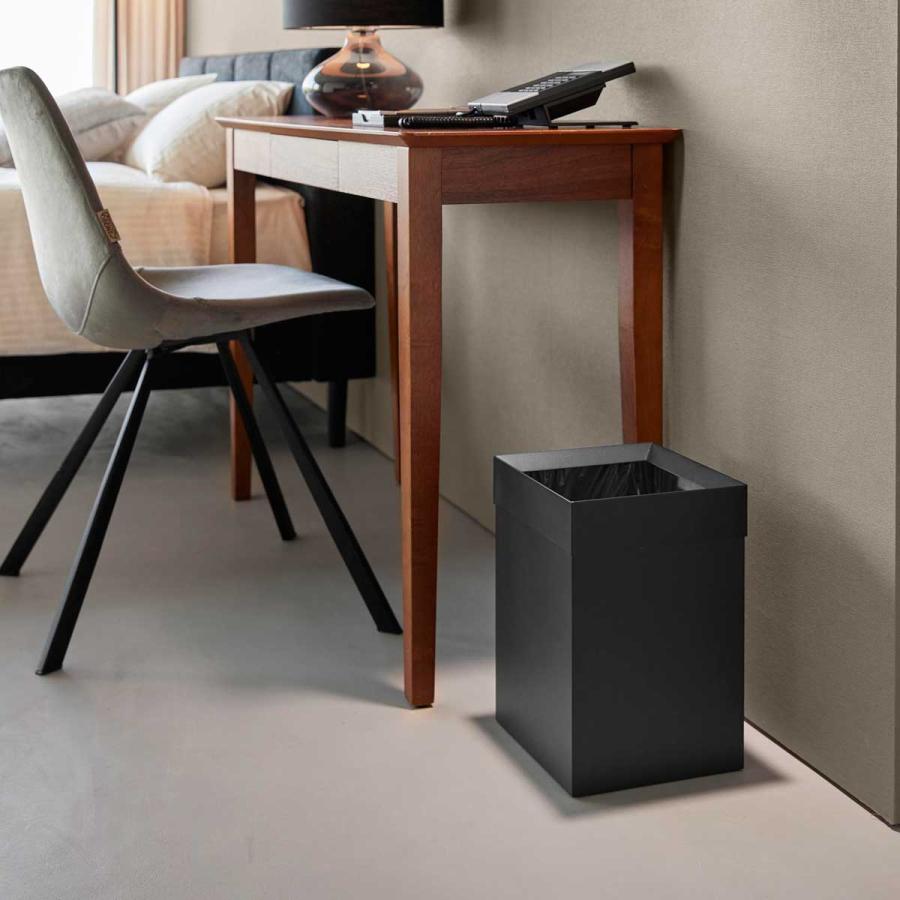ゴミ箱 山崎実業 正規品 tower タワー トラッシュカン 角型 14L ダストボックス ごみ箱  10593 ブラック | tower